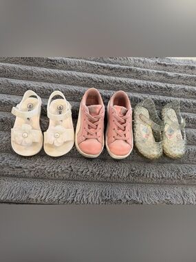 Kids Pink Lace-Up Sneakers - Stylish Everyday Shoes